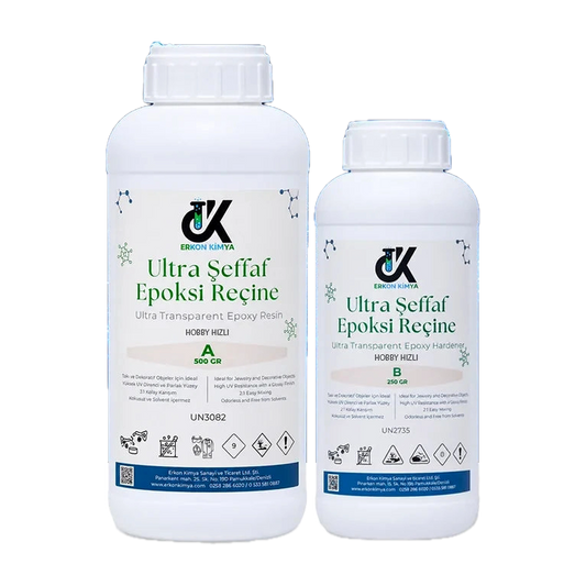 ULTRA ŞEFFAF HIZLI Hobby Epoxy Epoksi Reçine