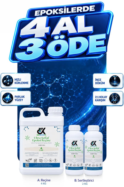 ULTRA ŞEFFAF HIZLI Hobby Epoxy Epoksi Reçine — ürün detay görseli 14