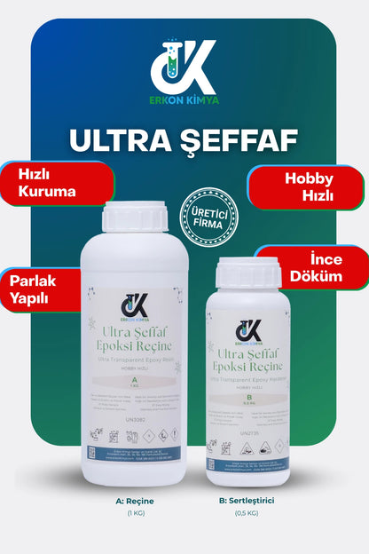 ULTRA ŞEFFAF HIZLI Hobby Epoxy Epoksi Reçine — ürün detay görseli 10