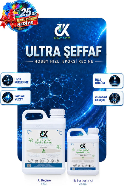 ULTRA ŞEFFAF HIZLI Hobby Epoxy Epoksi Reçine — ürün detay görseli 18
