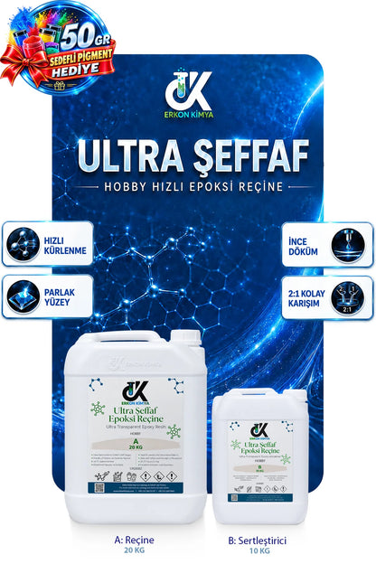 ULTRA ŞEFFAF HIZLI Hobby Epoxy Epoksi Reçine — ürün detay görseli 24