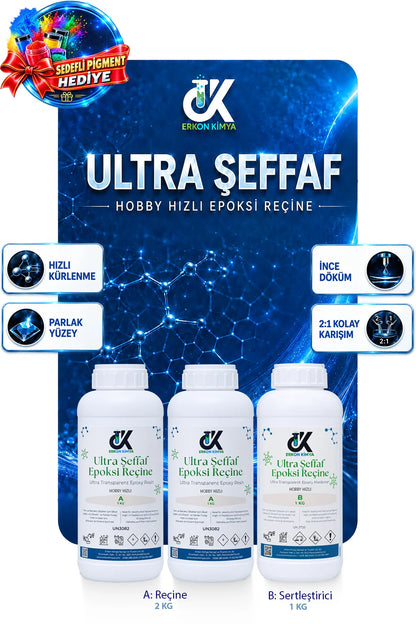 ULTRA ŞEFFAF HIZLI Hobby Epoxy Epoksi Reçine — ürün detay görseli 12