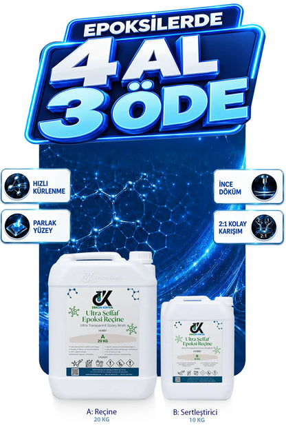 ULTRA ŞEFFAF HIZLI Hobby Epoxy Epoksi Reçine — ürün detay görseli 23
