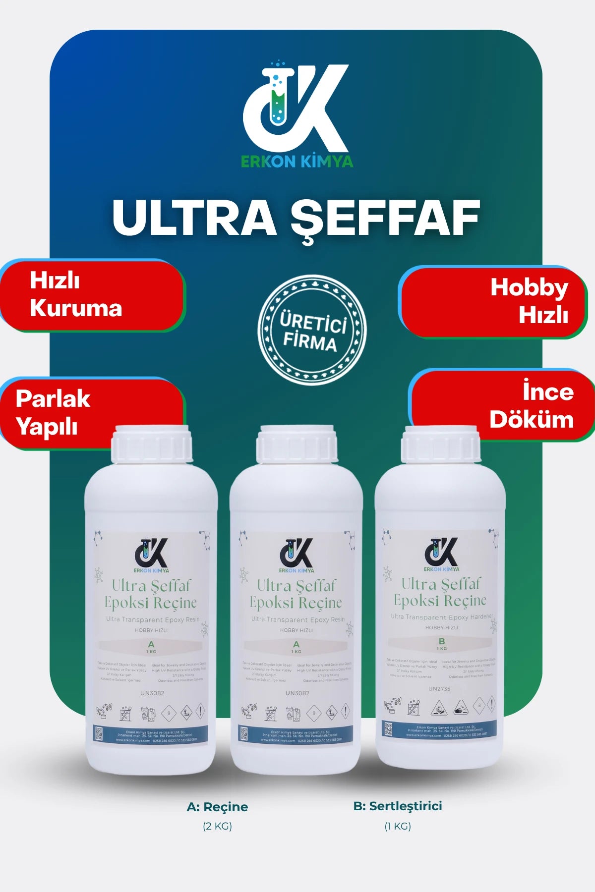 ULTRA ŞEFFAF HIZLI Hobby Epoxy Epoksi Reçine — ürün detay görseli 13